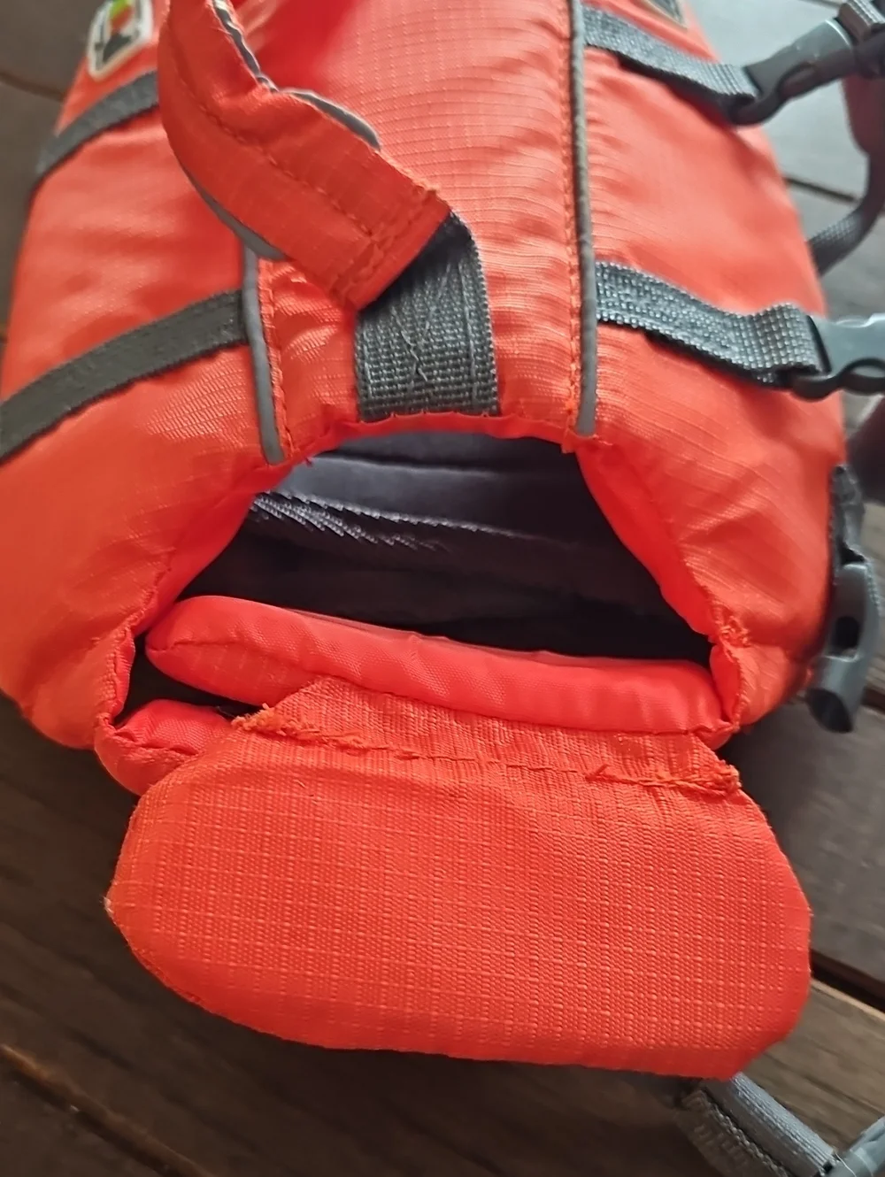 Dog Life Vest Outward Hound Orange  with Gray Trim, Size XS